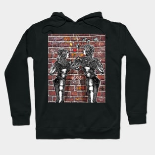 Graffiti Hearts [Digital Figure Illustration] Message on the Mortar Version 1 Hoodie